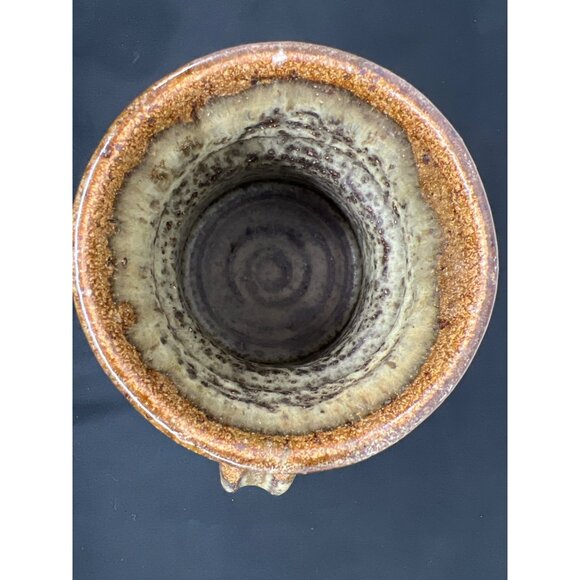 Handcrafted Artisan Ceramic Coffee Mug Textured Glaze Pottery Tankard - Picture 5 of 6